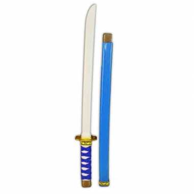 Originele blauw plastic ninja zwaard carnavalskleding
