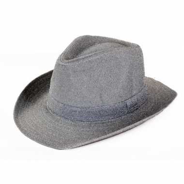 Originele cowboyhoed zilver glitter volwassenen carnavalskleding