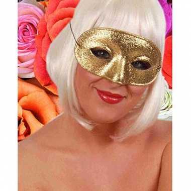 Originele  Verkleedaccessoire oogmasker goud carnavalskleding