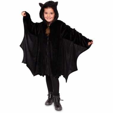 Originele zwart vleermuis verkleed jasje kinderen carnavalskleding