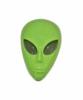 Originele alien masker langwerpig hoofd carnavalskleding