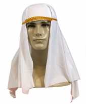 Originele arabieren hoofddoeken wit carnavalskleding