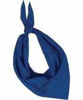 Originele bandana zakdoek blauw volwassenen carnavalskleding