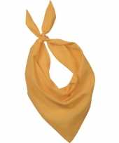 Originele bandana zakdoek geel volwassenen carnavalskleding
