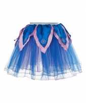 Originele blauw roze fee verkleed tutu meiden carnavalskleding 10067196