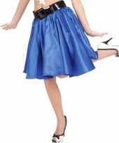 Originele blauwe fifties rok petticoat dames carnavalskleding