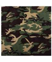 Originele camouflage woodland bandana carnavalskleding