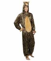 Originele canaval onesie giraffe heren carnavalskleding