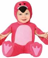 Originele dieren carnavalskleding flamingo verkleed carnavalskleding baby peuter mnd