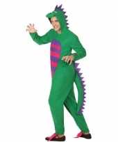Originele dieren carnavalskleding groene draak verkleedcarnavalskleding heren