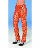 Originele fluweel look legging barok print carnavalskleding