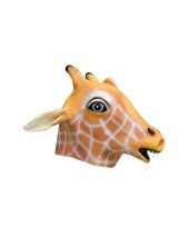 Originele giraffe verkleed masker latex carnavalskleding