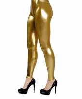 Originele gouden verkleed legging dames carnavalskleding
