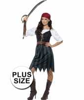 Originele grote maat feest piraat verkleedcarnavalskleding dames