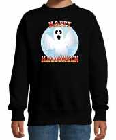 Originele happy halloween spook verkleed sweater zwart kinderen carnavalskleding