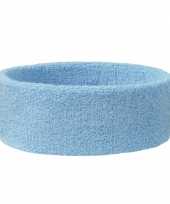 Originele hoofd zweetbandjes sport baby blauw carnavalskleding