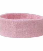 Originele hoofd zweetbandjes sport baby roze carnavalskleding
