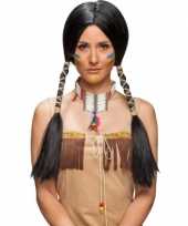 Originele indianen pruik dames carnavalskleding