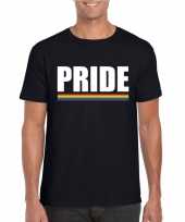Originele lgbt shirt zwart pride heren carnavalskleding
