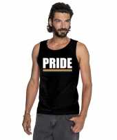 Originele lgbt singlet shirt tanktop zwart pride heren carnavalskleding