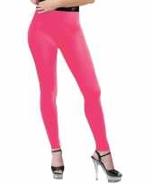 Originele neon roze legging dames carnavalskleding 10131995