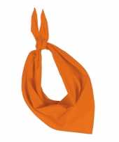 Originele oranje hals zakdoek carnavalskleding