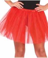 Originele petticoat tutu verkleed rokje rood dames carnavalskleding