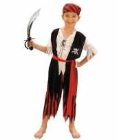 Originele piraten carnavalskleding maat s zwaard kinderen