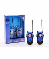 Originele politie walkie talkie kinderen carnavalskleding