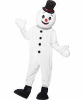 Originele sneeuwpop mascotte carnavalskleding