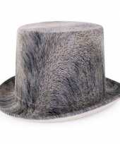 Originele steampunk hoed grijs carnavalskleding