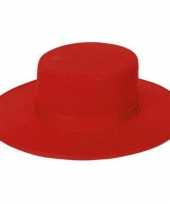 Originele stierenvechters hoed rood carnavalskleding