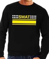 Originele swat team logo sweater zwart heren carnavalskleding