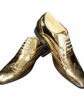Originele toppers gouden glimmende brogues disco schoenen heren carnavalskleding