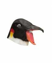 Originele vogel maskers pinguin kop carnavalskleding