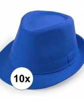 Originele x goedkope blauwe verkleed hoedjes volwassenen carnavalskleding 10114684