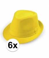 Originele x goedkope gele verkleed hoedjes volwassenen carnavalskleding