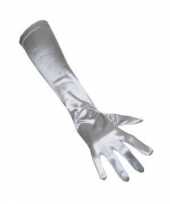 Originele zilveren handschoenen carnavalskleding