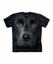 Originele zwart honden t shirt labrador carnavalskleding